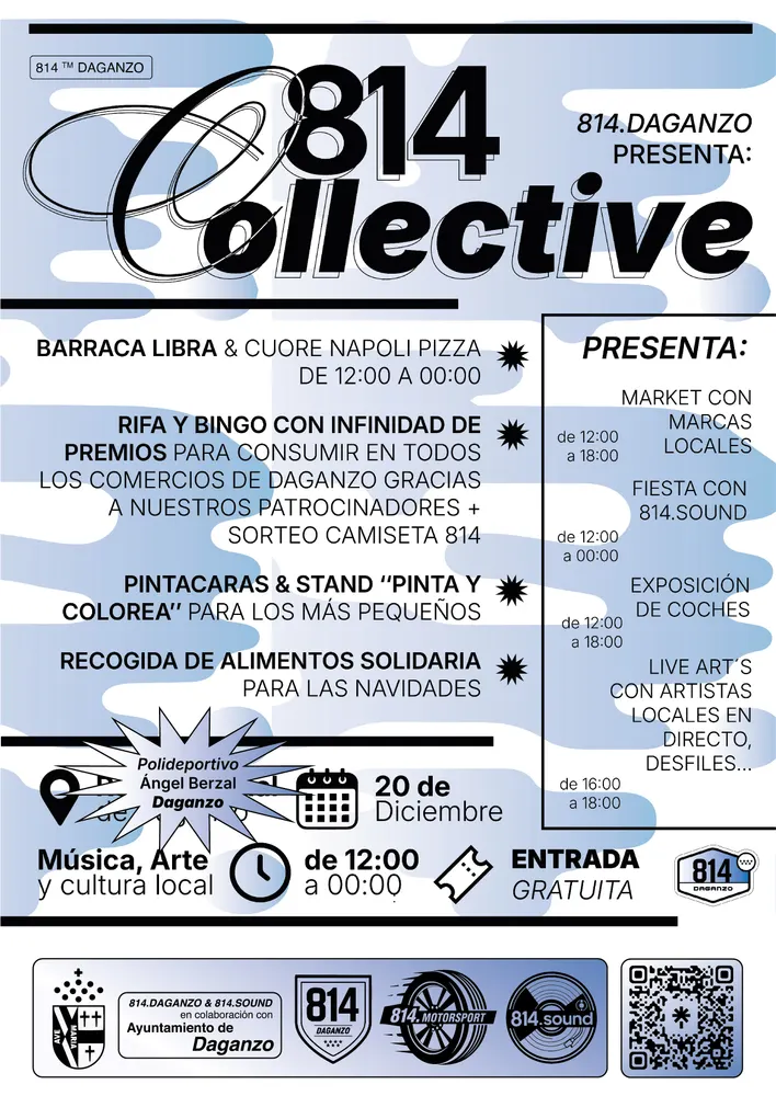 Cartel con las actividades del 814.DAY
