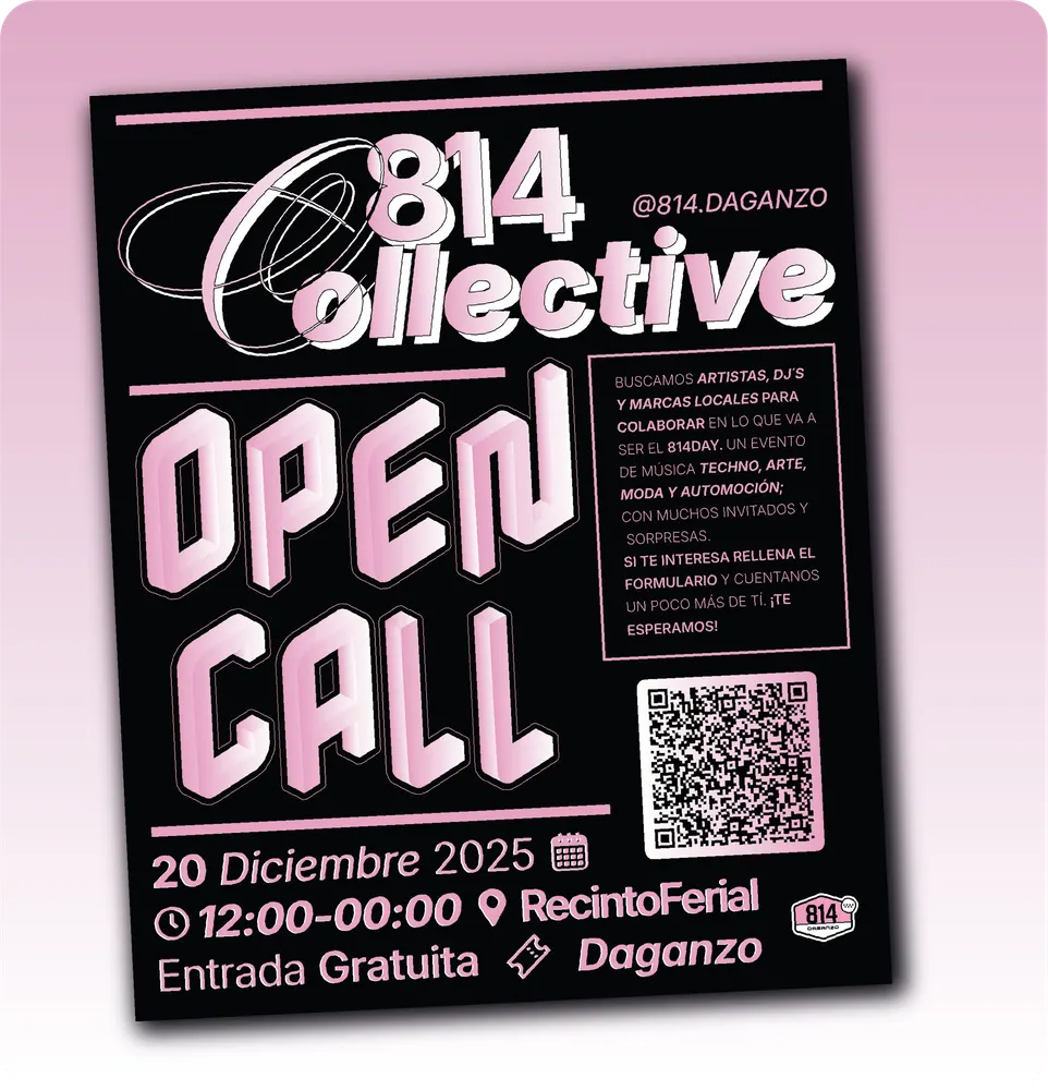 Cartel Open Call de 814.COLLECTIVE