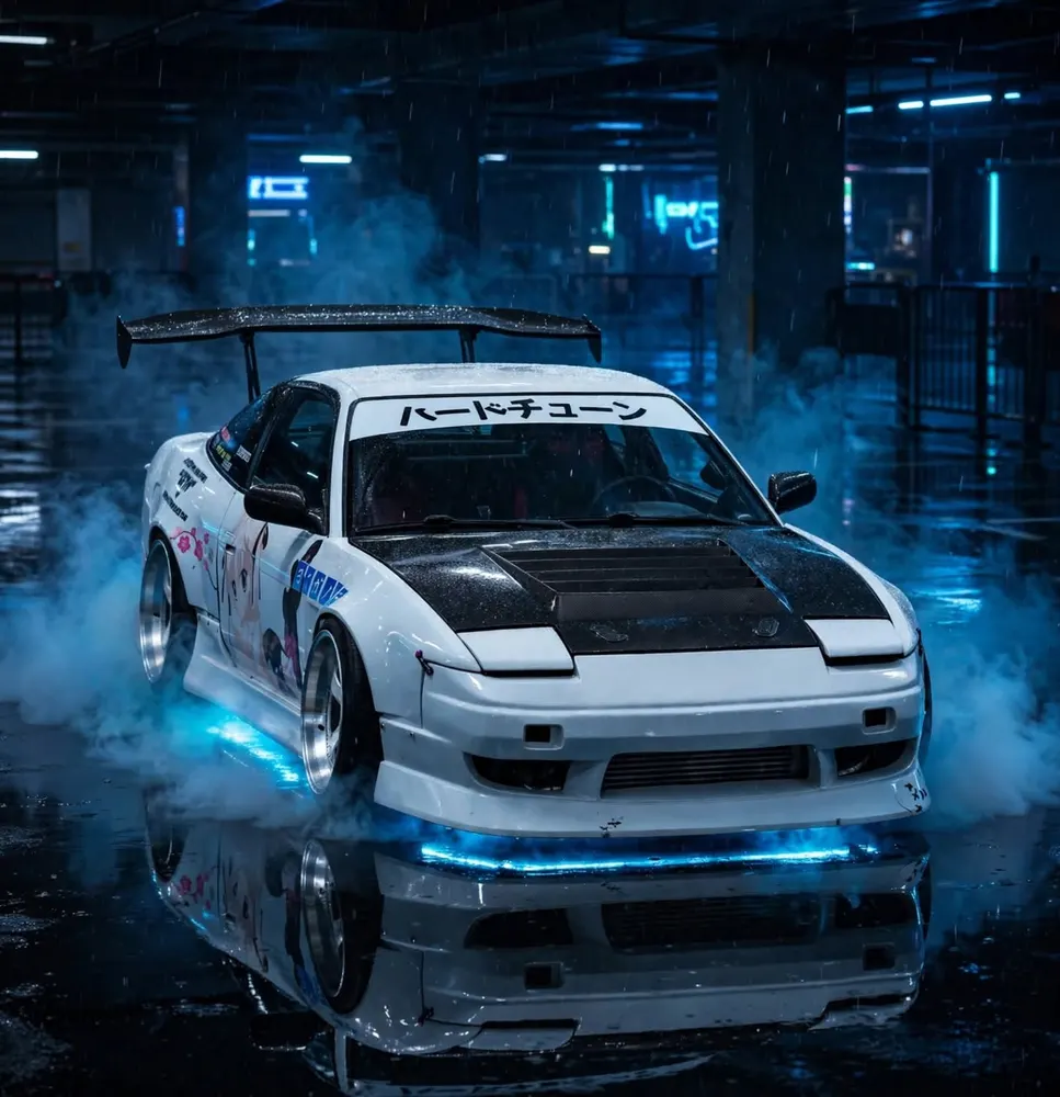Nissan 180SX blanco