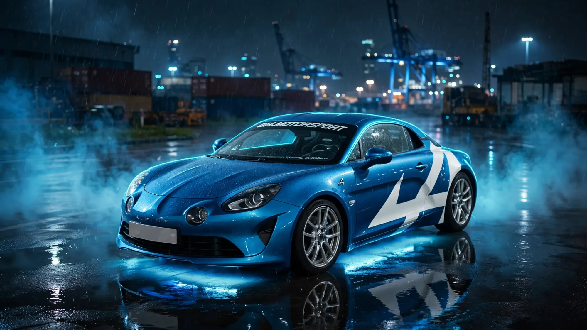 Alpine azul de 814.MOTORSPORT