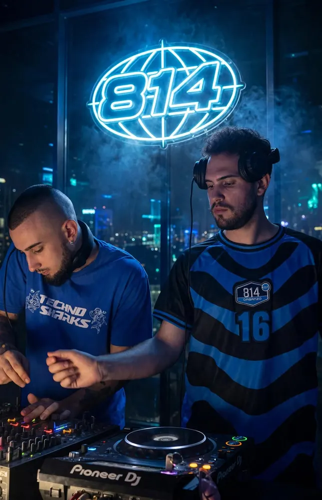 Dos DJs de 814 en cabina